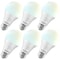 Luxrite A19 LED Light Bulbs 15W 100W Equivalent 1600LM 5CCT 2700K-5000K Dimmable E26 Base, 6PK LR21479-6PK - alternate 1